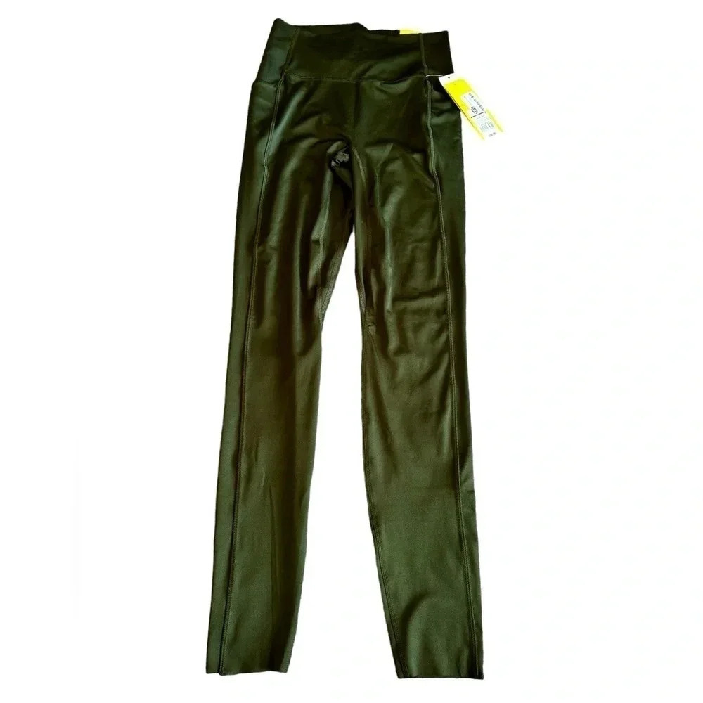 Zella Brand Long Leggings Olive Green Size Small New with Tags